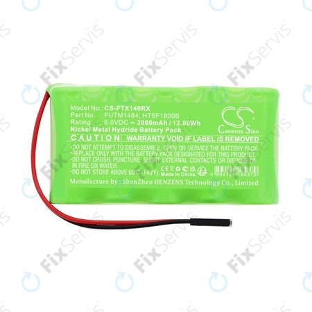 Batéria pre Futaba 14SG, 4PKS, 2000mAh, Ni-MH, 6V, FUTM1484, HQ