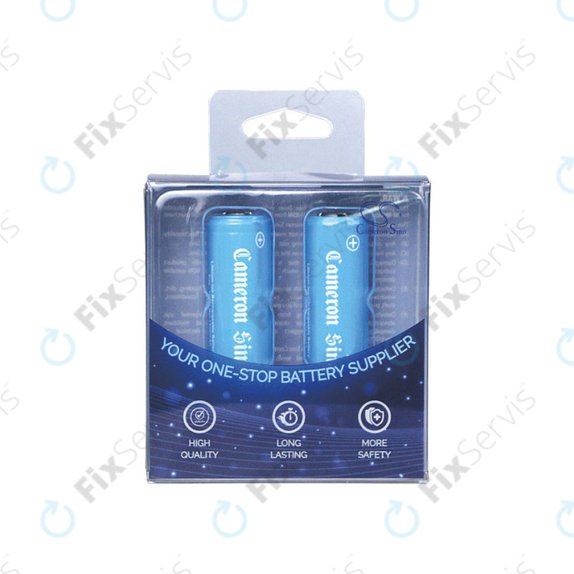 Nabíjateľná batéria, 2ks, 650mAh, Li-Ion, 3.7V, 14430, HQ