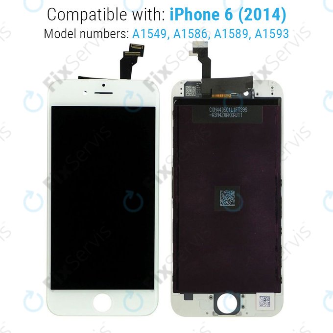 Apple iPhone 6 - LCD Displej + Dotykové Sklo + Rám (White) Refurbished