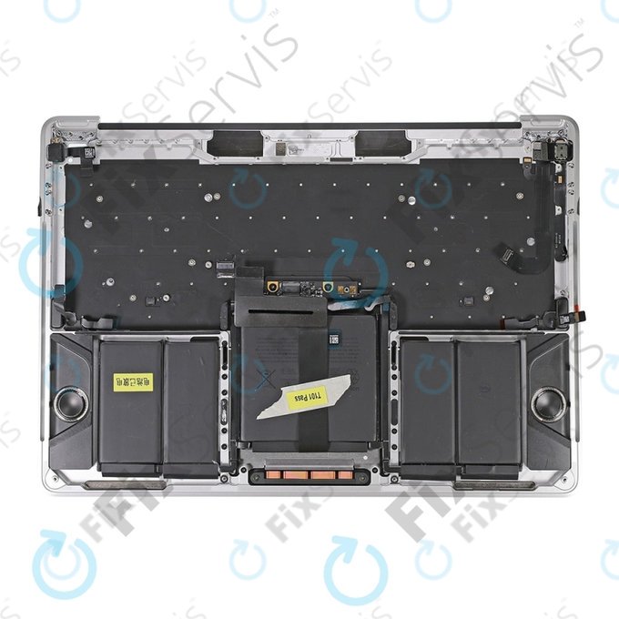 Apple MacBook Pro 13" A1706 (Late 2016 - Mid 2017) - Horný Rám Klávesnice + Klávesnica US + Mikrofón + Trackpad + Reproduktory (Silver)