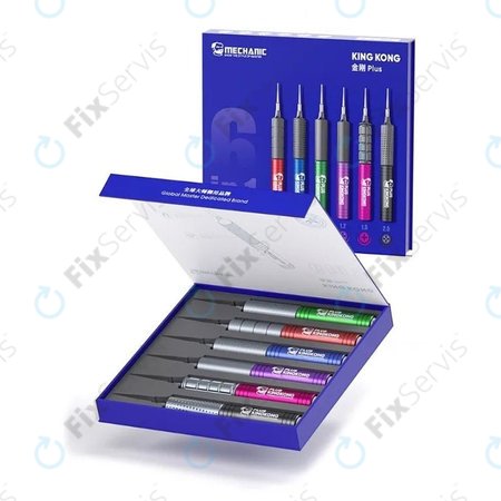 Mechanic KING KONG+ - Set skrutkovačov Torx, Tri-point, Cross - 6ks