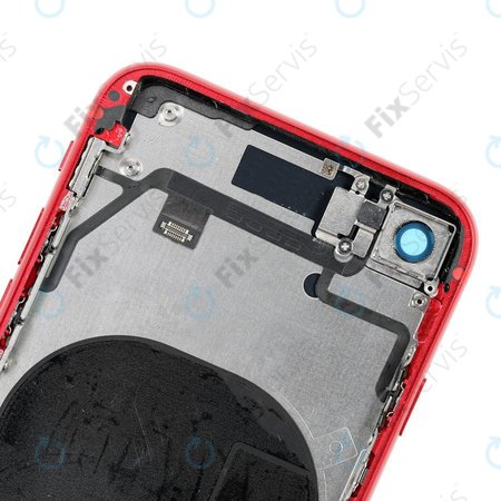 Apple iPhone 8 - Zadný Housing s Malými Dielmi (Red)