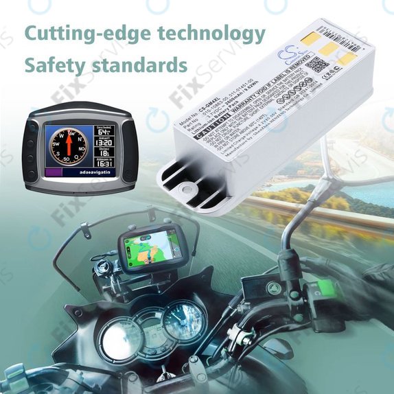 Batéria pre Garmin Zumo 400, 550, 2600mAh, Li-Ion, 3.7V, 010-10863-00, 011-01451-00, HQ