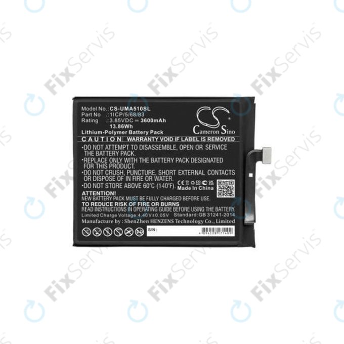 Umidigi A5 Pro - Batéria 1ICP/5/68/83 3600mAh HQ