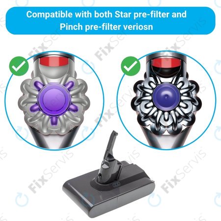 Dyson V8 - Batéria 215681, PM8-US-HFB1497A Li-Ion 21.6V 2000mAh