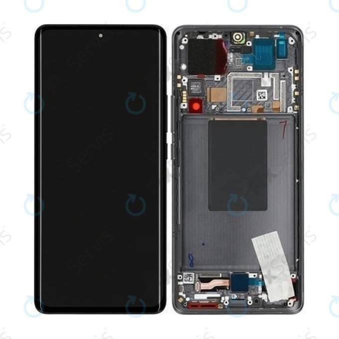 Xiaomi 12 Pro 2201122C 2201122G - LCD Displej + Dotykové Sklo + Rám (Gray) - 56000300L200, 56000800L200 Genuine Service Pack