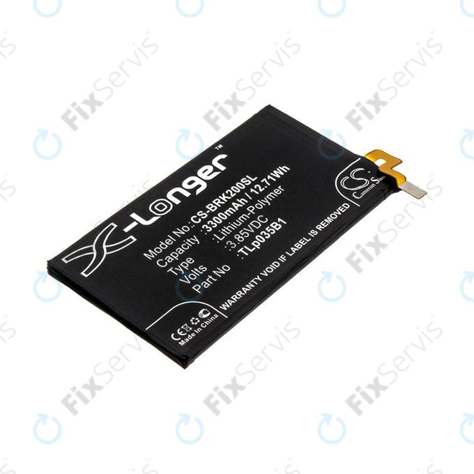 Batéria pre Blackberry BBF 100, 3300mAh, Li-Pol, 3.85V, TLp035B1, HQ