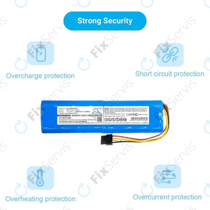 Xiaomi Mi Robot Vacuum Mop-series, Dream-series, Roborock-series - Batéria BRR-2P4S-5200 Li-Ion 14.4V 5200mAh HQ