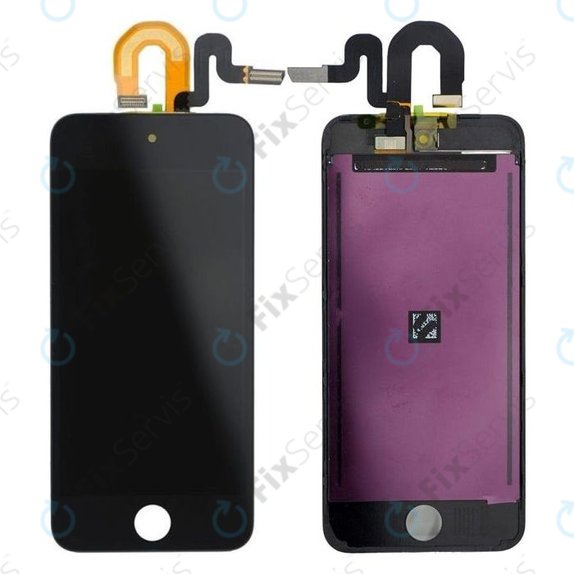 LCD Displej pre iPod Touch (5th Gen, 6th Gen, 7th Gen), Black, Dotykové sklo s rámom