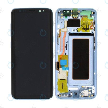 Samsung Galaxy S8 G950F - LCD Displej + Dotykové Sklo + Rám (Coral Blue) - GH97-20457D, GH97-20473D, GH97-20458D, GH97-20629D Genuine Service Pack