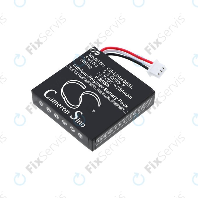 Batéria pre Logitech H800, 230mAh, Li-Pol, 3.7V, 533-000067, HQ