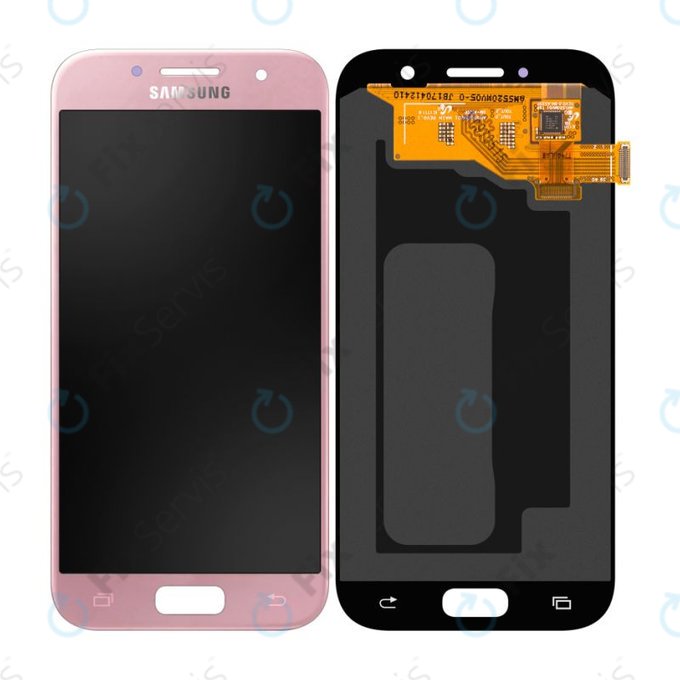Samsung Galaxy A5 A520F (2017) - LCD Displej + Dotykové Sklo (Peach Cloud) - GH97-19733D, GH97-20135D Genuine Service Pack