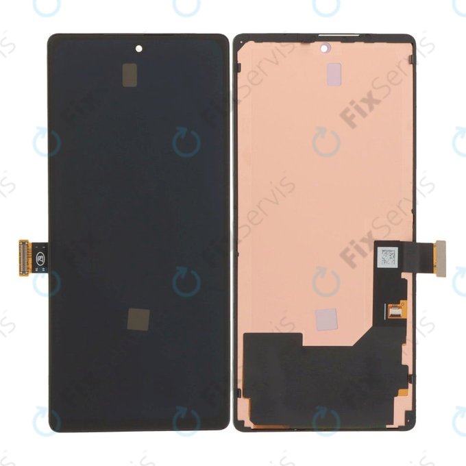 Displej OLED pre Google Pixel 6, Black, Dotykové sklo s rámom
