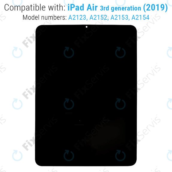 LCD Displej pre iPad Air (4th Gen 2020), Dotykové sklo bez rámu, Refurbished