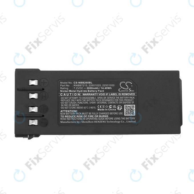 Batéria pre Hiab 077 Hiduo, 088CL, 095, 2000mAh, Ni-MH, 7.2V, RNBB7215, 2.250.1000, HQ