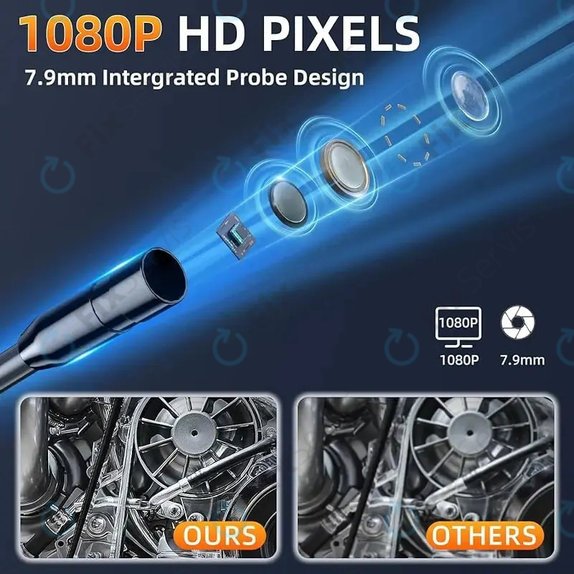 Priemyselná endoskopická kamera s 4,3" IPS displejom, 10m