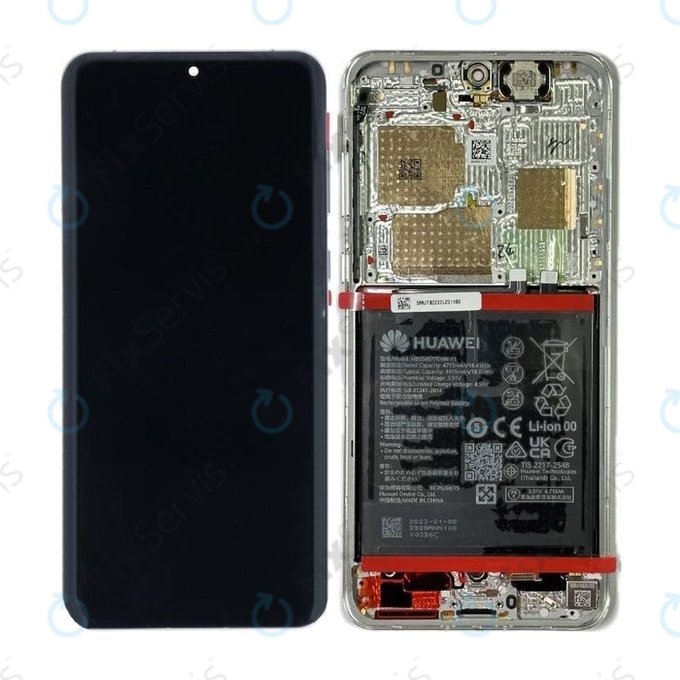 Huawei P60 Pro - LCD Displej + Dotykové Sklo + Rám + Batéria - 02355MUT Genuine Service Pack