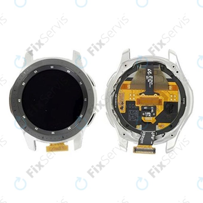 Samsung Galaxy Watch 46mm R800 - LCD Displej + Dotykové Sklo + Rám (Black) - GH97-22504A Genuine Service Pack