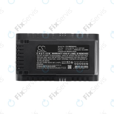 Samsung Jet 75, 75 Multi, 75 Premium, VS70, 90, VS9000 - Batéria VCA-SBT90, VCA-SBT90E, DJ96-00221A Li-Ion 21.6V 2000mAh HQ