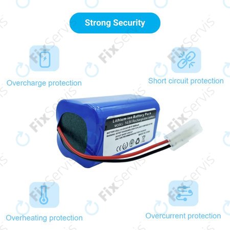 Xiaomi Essential (Mijia G1), Flyco FC-series, myVacBot SN500, Panasonic MC-series, Phicomm X3, Puppy R-series - Batéria Li-026418 Li-Ion 14.8V 2600mAh