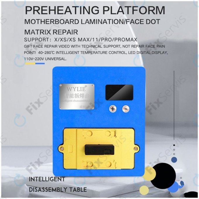Wylie K85 - Predhrievacia Platforma pre Opravu PCB pre iPhone X, XS, XS Max, 11, 11 Pro, 11 Pro Max