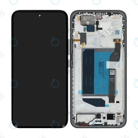 Displej pre Xiaomi Redmi Note 15 Pro+ 5G, Midnight Black, Dotykové sklo s rámom, 5600260P16U00, Genuine Service Pack