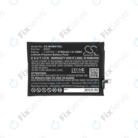Xiaomi Redmi 9T - Batéria BN62 5700mAh HQ