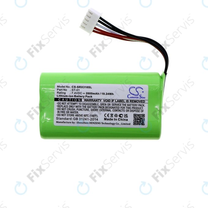 Batéria pre Sony SRS X3, XB2, XB20, 2600mAh, Li-Ion, 7.4V, ST-01, HQ
