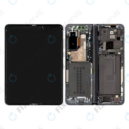 Samsung Galaxy Fold F900U - LCD Displej + Dotykové Sklo (Black) - GH82-20132E Genuine Service Pack