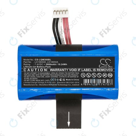 Batéria pre Ingenico Apos A8, 2600mAh, Li-Ion, 7.4V, LD18650D, HQ