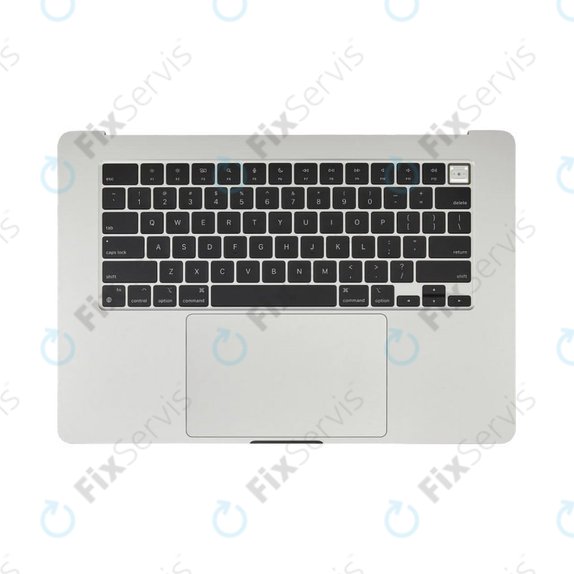 Horný rám klávesnice pre MacBook Air 15", A3114 (2024), s klávesnicou US a batériou, Silver, 661-40267, Genuine Apple