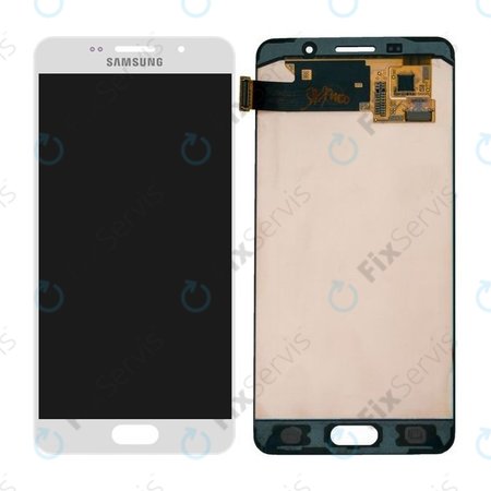 Samsung Galaxy A5 A510F (2016) - LCD Displej + Dotykové Sklo (White) - GH97-18250A Genuine Service Pack