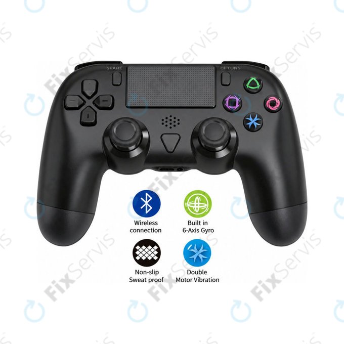 Sony Playstation 4, 4 Slim, 4 Pro - Bezdrôtový Ovládač Dualshock 4 (V2) Wireless Controller (Black)