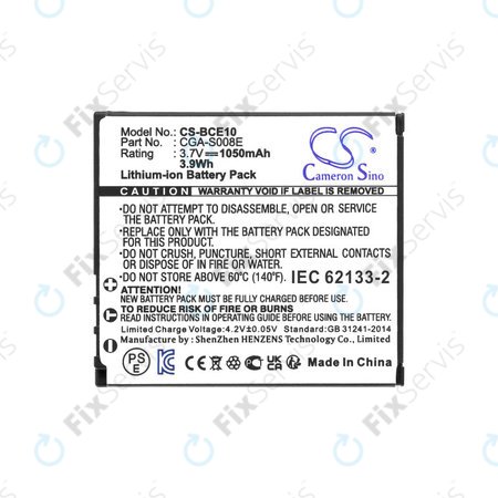 Batéria pre Panasonic Lumix DMC, 1050mAh, Li-Ion, 3.7V, DMW-BCE10, HQ