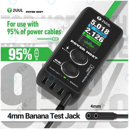 Digitálny USB-C tester napätia a prúdu (Power Host), 2UUL PW15