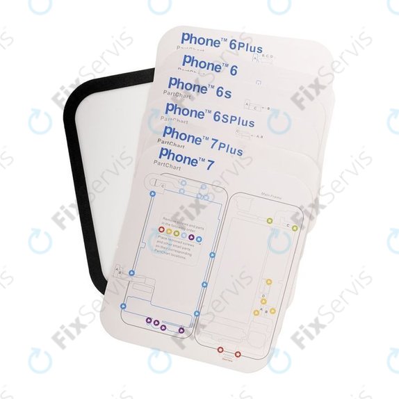 Magnetický Organizér Skrutiek So Schémou (iPhone 6 - 11 Pro Max)