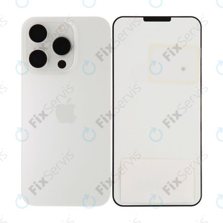 Sklo Zadného Housingu pre iPhone 15 Pro | White Titanium | 661-35701 | Genuine Apple