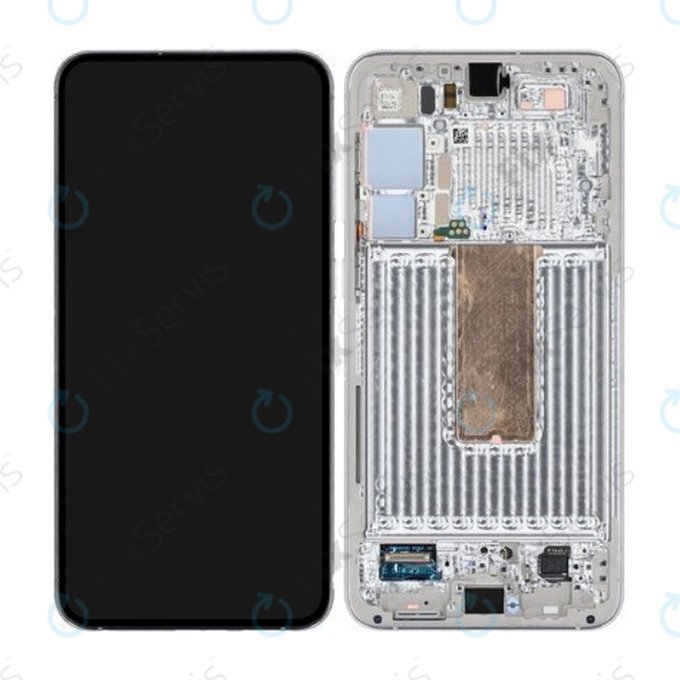 Samsung Galaxy S23 Plus S916B - LCD Displej + Dotykové Sklo + Rám (Lime) - GH82-30478F, GH82-30476F, GH82-30477F Genuine Service Pack