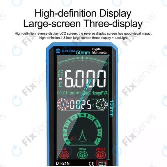 Sunshine DT-21N - Dotykový Multimeter