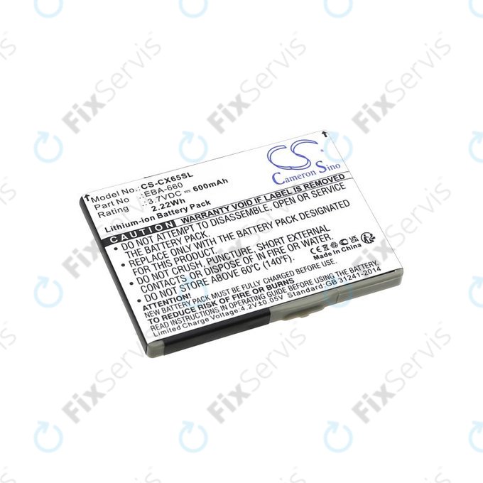 Batéria pre Siemens M8, A31, CS66, SS66, 600mAh, Li-Ion, 3.7V, EBA-660, HQ
