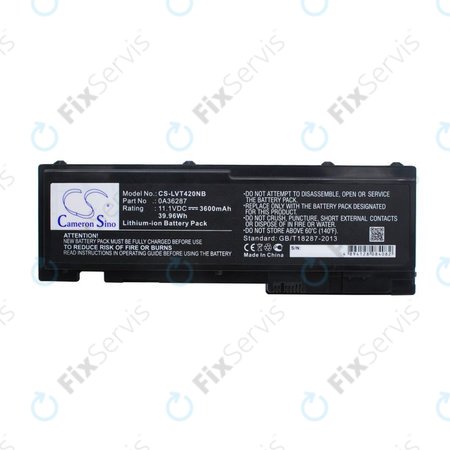 Batéria pre Lenovo Thinkpad T420s, T420si, 3600mAh, Li-Ion, 11.1V, 0A36287, HQ