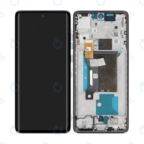 Motorola Edge 60 Fusion - LCD Displej + Dotykové Sklo + Rám (Slipstream) - 5D68C29878 Genuine Service Pack