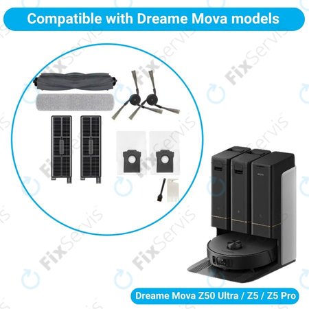 Xiaomi Dreame Mova Z50 Ultra, Z5, Z5 Pro - Kompletný set