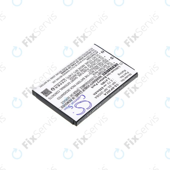 Batéria pre Casio Exilim Card Ex-S880, 650mAh, Li-Ion, 3.7V, NP-20, HQ