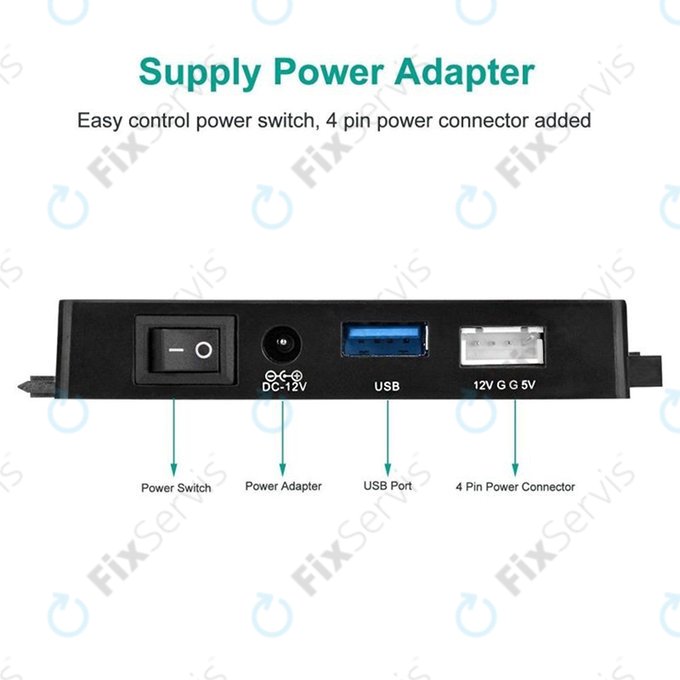 USB 3.0 na SATA / IDE adaptér pre 2,5" a 3,5" HDD/SSD a optické mechaniky