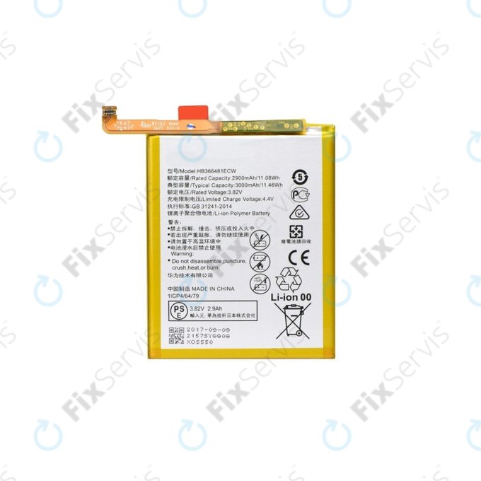 Huawei P9, P9 Lite, P10 Lite, P20 Lite, P Smart, Y6 (2018), Y6 Prime (2018), Y7 (2018), Y7 Prime (2018), Honor 7A, 8, 9 Lite - Batéria HB366481ECW 3000mAh