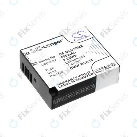 Batéria pre Leica D-Lux Type 109, Panasonic Lumix DMC-GF3, GX7, LX100, 980mAh, Li-Ion, 7.4V, DMW-BLG10, HQ