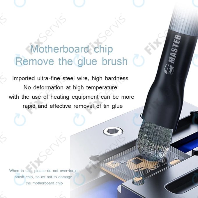 Mechanic - Oceľová kefka PCB/BGA pre čistenie IC podložiek a odstránenie lepidla