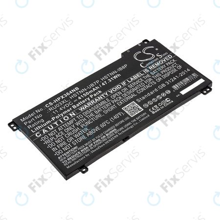 Batéria pre HP ProBook x360 440 G1, x360 11 G3, 4150mAh, Li-Pol, 11.4V, HSTNN-UB7P, HQ