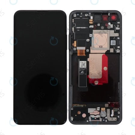 Asus Zenfone 10 AI2302 - LCD Displej + Dotykové Sklo + Rám (Midnight Black) - B90AI00M1-R20010 Genuine Service Pack